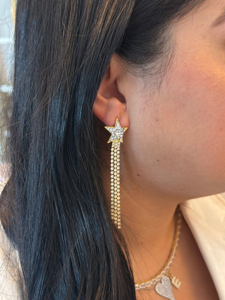 PU Stars Earrings