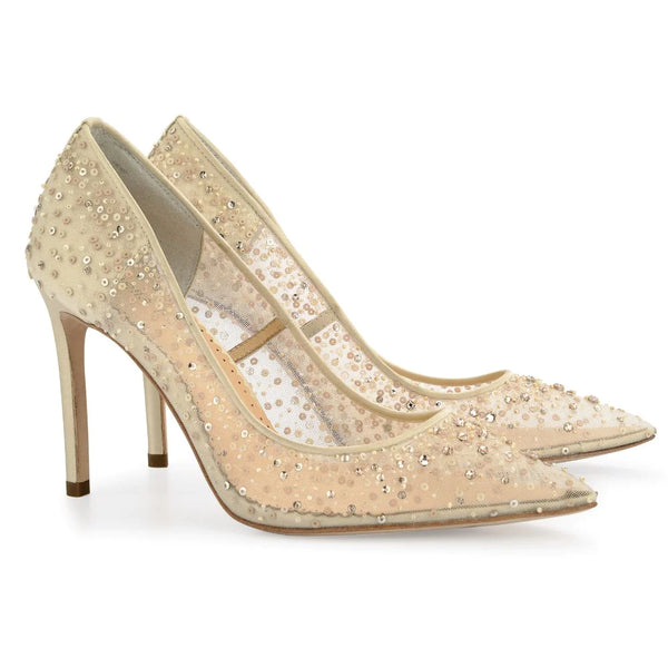 Nude online pump shoes