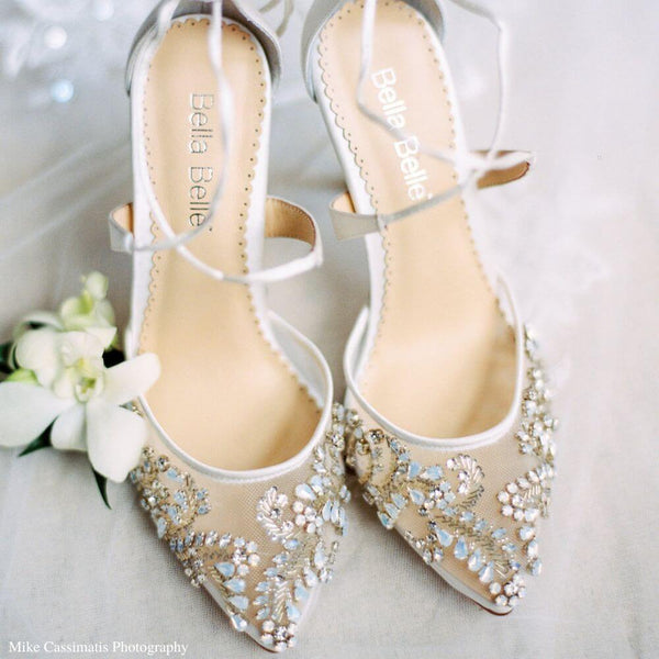 FLORENCE Crystal Embellished Heels For Weddings